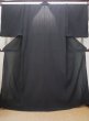 Photo1: N0513A Brand new 【Size 4L】 Japanese   Black Men's Yukata / Cotton.  Made in China, Crepe de chine texture  (Grade A+) (1)