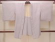 Photo1: N0529C Vintage Japanese women  Pale Purple HAORI short jacket / Silk.  Based woven pattern: water stream, wave, folding fan pattern  (Grade C) (1)