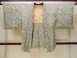 Photo1: N0529F Vintage Japanese women  Pale Gray HAORI short jacket / Silk. Landscape,   (Grade C) (1)