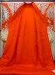 Photo4: N0605C Used Japanese women   Red UCHIKAKE Wedding / Silk. Flower,   (Grade C) (4)