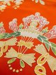 Photo28: N0605C Used Japanese women   Red UCHIKAKE Wedding / Silk. Flower,   (Grade C) (28)