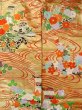 Photo7: N0605E Used Japanese women   Gold UCHIKAKE Wedding / Silk. SAKURA cherry blossom,   (Grade D) (7)