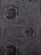 Photo2: N0624E Vintage Japanese Kimono   Black Cutting cloth Chrysanthemum Silk. (Grade B) (2)