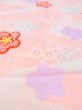 Photo7: N0624O Vintage Japanese Kimono  Light Pink Cutting cloth UME plum bloom Mousseline. (Grade B) (7)