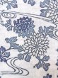 Photo4: N0624P Vintage Japanese Kimono   White Cutting cloth Chrysanthemum Linen. (Grade C) (4)