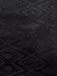 Photo4: N0624V Vintage Japanese Kimono   Black Cutting cloth  Silk. (Grade B) (4)