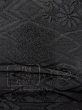 Photo11: N0624V Vintage Japanese Kimono   Black Cutting cloth  Silk. (Grade B) (11)