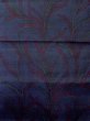 Photo3: N0625B Vintage Japanese Kimono   Indigo Blue Cutting cloth Leaf Silk. (Grade B) (3)