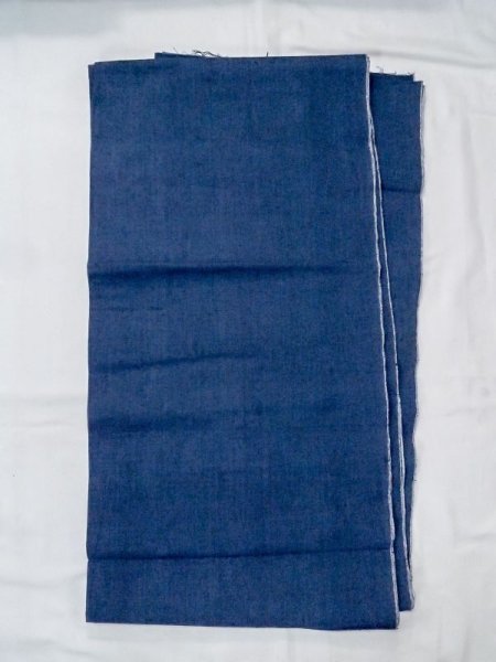 Photo1: Mint N0625D Vintage Japanese Kimono   Indigo Blue Cutting cloth  Cotton. (Grade A) (1)