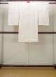 Photo2: N0629H Antique Japanese women   White Kids/Girls / Silk.  W/embroidary half collar.  (Grade C) (2)