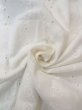 Photo10: N0630A Vintage Japanese women   Ivory JUBAN undergarment / Cotton. Flower,   (Grade B) (10)