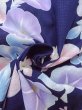 Photo11: N0717F Used Japanese women   Navy Blue YUKATA summer(made in Other than Japan) / Cotton. Flower, Morning groly pattern  (Grade D) (11)