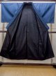 Photo2: N0718B Vintage Japanese  Dark Blue Men's Kimono / Silk. Stripes   (Grade B) (2)