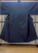 Photo1: N0718E Vintage Japanese   Indigo Blue Men's Kimono / Silk.    (Grade A) (1)