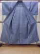 Photo2: N0731A Vintage Japanese  Grayish Light Blue YUKATA summer(made in Japan) / Cotton. Abstract pattern   (Grade D) (2)