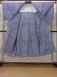 Photo2: N0731C Vintage Japanese   Gray YUKATA summer(made in Japan) / Cotton. Lozenges,   (Grade C) (2)