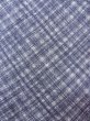 Photo6: N0731G Vintage Japanese   Gray YUKATA summer(made in Japan) / Cotton. Plaid Checks,   (Grade D) (6)