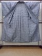 Photo2: N0731J Vintage Japanese  Dark Gray YUKATA summer(made in Japan) / Cotton. Plaid Checks,   (Grade C) (2)