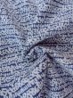 Photo12: N0731L Vintage Japanese   Indigo Blue YUKATA summer(made in Japan) / Cotton. Abstract pattern Stains/Soils all over.  (Grade C) (12)