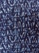 Photo6: N0731N Vintage Japanese  Dark Indigo Blue YUKATA summer(made in Japan) / Cotton. Abstract pattern   (Grade C) (6)