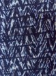 Photo7: N0731N Vintage Japanese  Dark Indigo Blue YUKATA summer(made in Japan) / Cotton. Abstract pattern   (Grade C) (7)