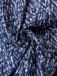 Photo12: N0731N Vintage Japanese  Dark Indigo Blue YUKATA summer(made in Japan) / Cotton. Abstract pattern   (Grade C) (12)