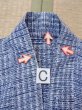 Photo16: N0731U Vintage Japanese kimono   Light Blue Men's Yukata for Men / Cotton. Plaid Checks,   (Grade D) (16)