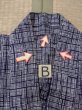 Photo15: N0731V Vintage Japanese kimono   Indigo Blue Men's Yukata for Men / Cotton. Plaid Checks   (Grade D) (15)