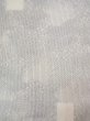 Photo3: N0814H Used Japanese women   White ORI woven / Silk. Quadrangle,   (Grade B) (3)