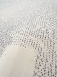 Photo8: N0814H Used Japanese women   White ORI woven / Silk. Quadrangle,   (Grade B) (8)