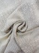 Photo11: N0814H Used Japanese women   White ORI woven / Silk. Quadrangle,   (Grade B) (11)