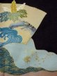 Photo12: N0814U Vintage Japanese women   Black TOMESODE formal / Silk. Chrysanthemum,   (Grade B) (12)