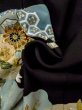 Photo25: N0814U Vintage Japanese women   Black TOMESODE formal / Silk. Chrysanthemum,   (Grade B) (25)