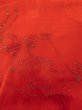 Photo8: N0814W Antique Japanese women   Red Kids / Silk. Flower, Juban, More damages  (Grade D) (8)