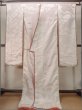 Photo2: N0827A Vintage Japanese women   White KAKESHITA under Uchikake / Silk.    (Grade C) (2)