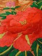 Photo26: N0827C Used Japanese women  Shiny Orange UCHIKAKE Wedding / Silk. Peony,   (Grade B) (26)