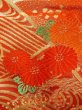 Photo13: N0827E Used Japanese women   Vermilion UCHIKAKE Wedding / Silk. Peony,   (Grade B) (13)