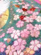 Photo21: N0827F Used Japanese women  Shiny Pink UCHIKAKE Wedding / Silk. SAKURA cherry blossom,   (Grade B) (21)