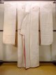 Photo2: N0827K Vintage Japanese women   Ivory KAKESHITA under Uchikake / Silk.    (Grade C) (2)