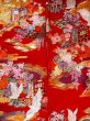 Photo4: Mint N0827L Vintage Japanese women   Red UCHIKAKE Wedding / Silk. SAKURA cherry blossom, Metalic thread  (Grade A) (4)