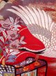 Photo16: Mint N0827L Vintage Japanese women   Red UCHIKAKE Wedding / Silk. SAKURA cherry blossom, Metalic thread  (Grade A) (16)