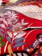 Photo33: Mint N0827L Vintage Japanese women   Red UCHIKAKE Wedding / Silk. SAKURA cherry blossom, Metalic thread  (Grade A) (33)