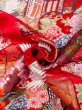 Photo38: Mint N0827L Vintage Japanese women   Red UCHIKAKE Wedding / Silk. SAKURA cherry blossom, Metalic thread  (Grade A) (38)