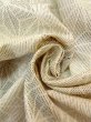 Photo12: Mint N0906C Vintage Japanese women   Ivory HITOE unlined / Silk. Hemp leaf   (Grade A) (12)