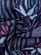 Photo11: N0906E Vintage Japanese women   Indigo Blue YUKATA summer(made in Japan) / Cotton. Flower,   (Grade B) (11)