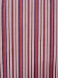 Photo5: N0906F Vintage Japanese women  Grayish Pink HITOE unlined / Wool. Stripes   (Grade D) (5)