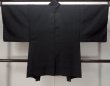 Photo2: Mint N0907A Vintage Japanese  Bluish Black Men's Haori / Synthetic.    (Grade A) (2)