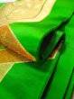 Photo11: N0913F Vintage Japanese Kimono  Shiny Green FUKURO OBI sash KIRI paulownia Silk. (Grade B) (11)