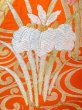 Photo5: Mint N0913G Vintage Japanese Kimono  Vivid Orange FUKURO OBI sash KIRI paulownia Silk. (Grade A) (5)