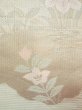 Photo8: Mint N0913I Vintage Japanese Kimono  Pale Green FUKURO OBI sash Peony Silk. (Grade A) (8)